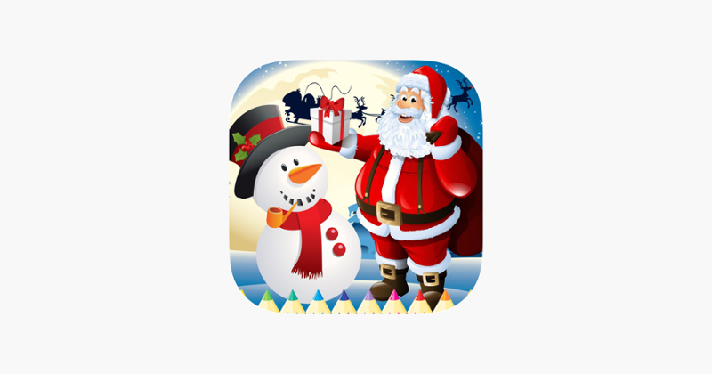 Coloring Book Christmas: Paint Santa,Gift,snowman Game Cover