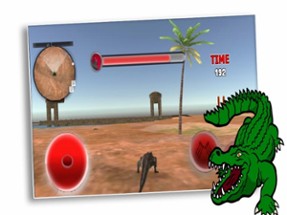 Crocodile Wild Life 3D Image