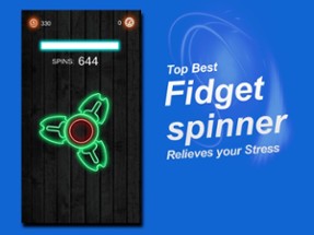 Fidget Hand Spin Neon Glow Image