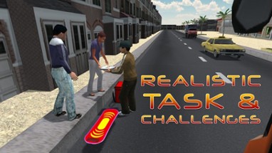 Skateboard Pizza Delivery – Speed board riding &amp; pizza boy simulator game Image