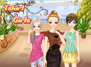 T-shirt Girls - Dress up and make up game for kids who love fashion t-shirts Image