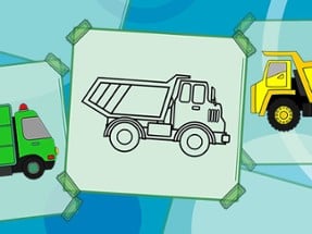Truck Coloring Book Image