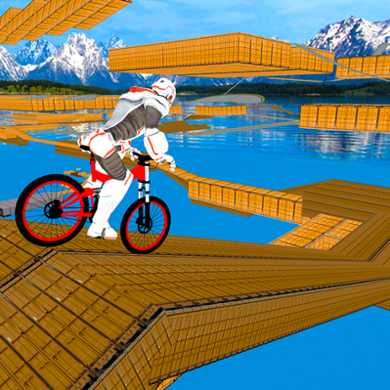 Impossible Bmx Robot Bicycle Vertical Ramp Game Cover