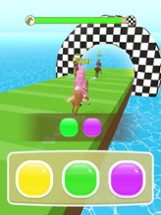 Color Rush Horse 3D Image