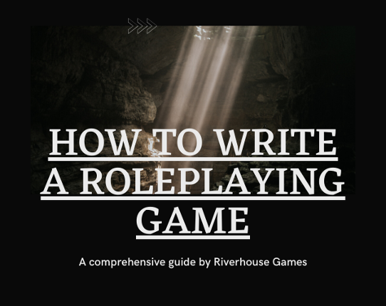 How to Write A Roleplaying Game Game Cover