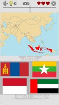 Asian Countries &amp; Middle East - Flags and Capitals Image