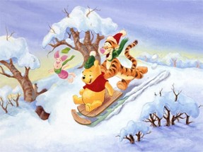 Winnie the Pooh Christmas Jigsaw Puzzle 2 Image
