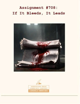 If It Bleeds, It Leads TTRPG Game Cover