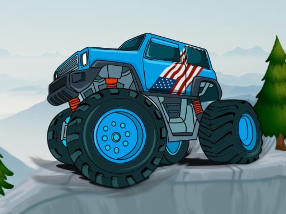 Monster Truck Mountain Climb Game Cover
