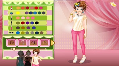 T-shirt Girls - Dress up and make up game for kids who love fashion t-shirts Image