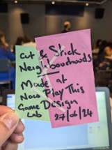 Cut and Stick Neighbourhoods: Game Design Lab Image