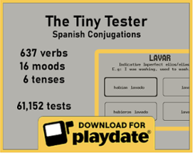 Tiny Tester - Spanish Conjugations Image