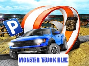 Monster-Truck-Parking Free 3D Blue Image