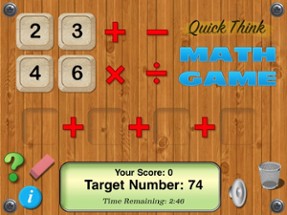 Quick Think Math Game Image