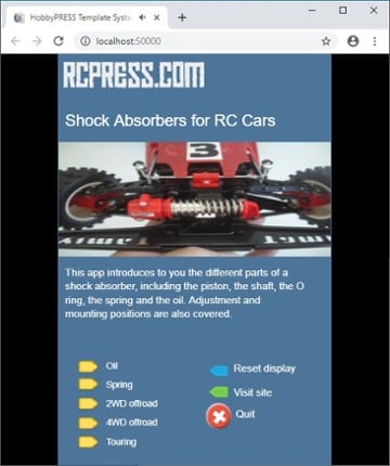 RCPRESS Shock Absorbers for RC Cars Game Cover