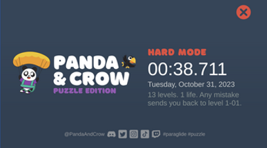 Panda and Crow: A Paraglide Puzzle Image