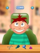 Child game / red hair cut Image