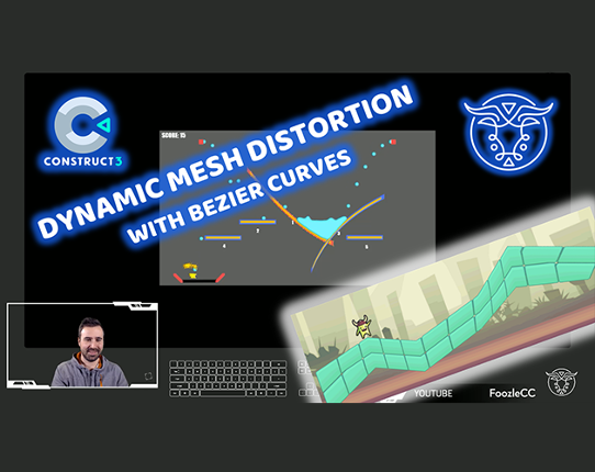 Dynamic Mesh Distortion with Bezier Curves - Construct 3 Tutorial Game Cover