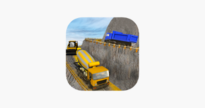 Hill Construction Crane Operator &amp; Truck Driver 3D Image