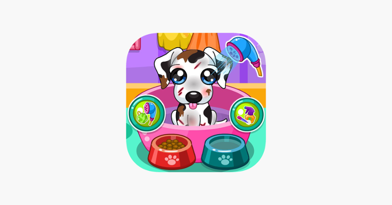 Caring for puppy salon games Game Cover