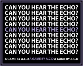 CAN YOU HEAR THE ECHO? Image