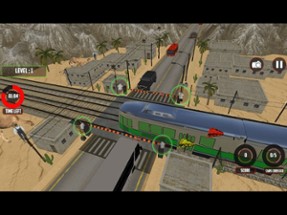 Railroad Crossing Train Sim 3D Image