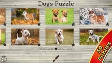 Dog Puzzles - Jigsaw Puzzle Game for Kids with Real Pictures of Cute Puppies and Dogs Image