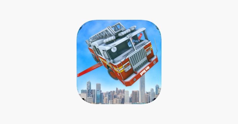 Real Flying Fire Truck Robot Game Cover