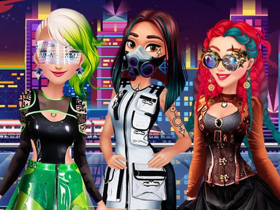 Cyberpunk City Fashion Game Cover