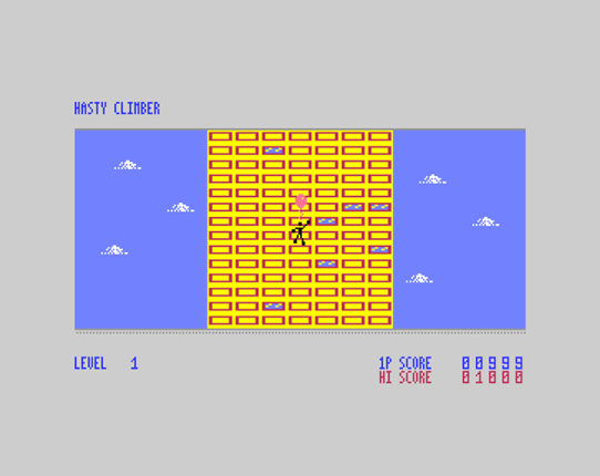Hasty Climber (Commodore 64) Game Cover