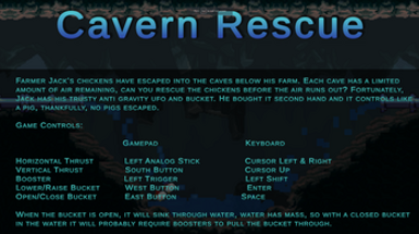 Cavern Rescue - UDC Game Jam 17 Version Image