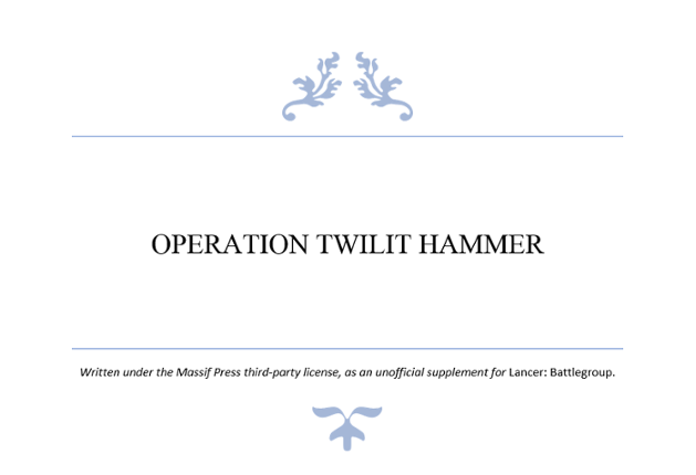 Operation Twilit Hammer Game Cover