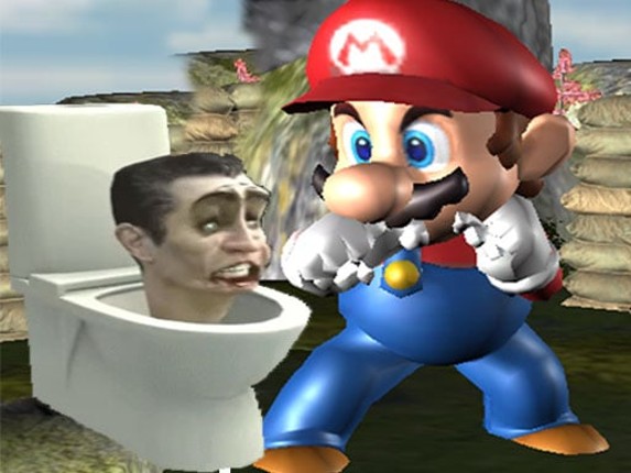 Super Spy Mario VS Skibidi Toilet Game Cover