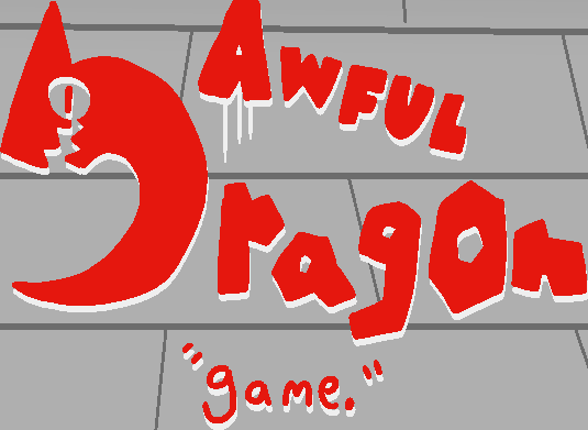 AWFUL DRAGON "game." Game Cover