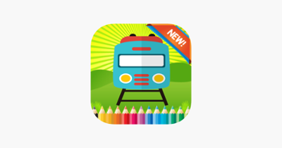 Train Friends Coloring Book for children age 1-10: Games free for Learn to use finger to drawing or coloring with each coloring pages Image