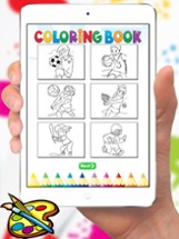 Sport Cartoon Coloring Book - Drawing for kids free games Image