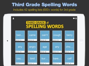Third Grade Spelling Words Image