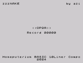 zzzNAKE (Sinclair ZX Spectrum) by azimov Image