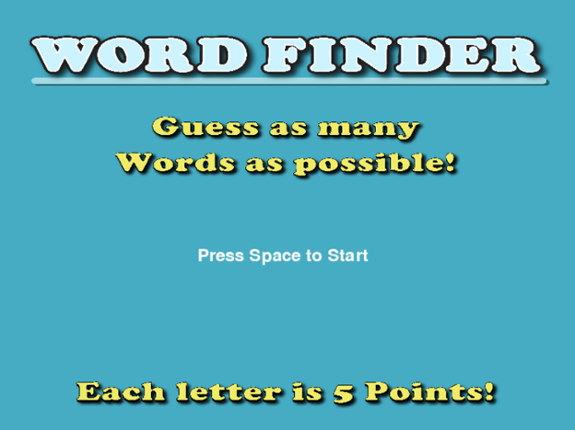 Word Finder Game Cover