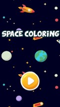 Rocket space coloring book for kids games Image