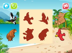 Animals Puzzle - Shadow And Shape Puzzles For Kids Image