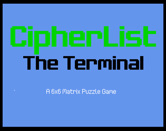 CipherList: The Terminal Game Cover