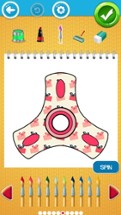 Fidget Spinner Coloring Book Image