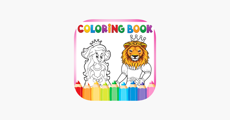 Princess Coloring Pages Beauty and the Beast Game Cover