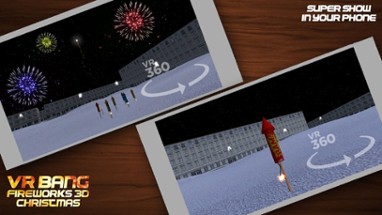 VR Bang Fireworks 3D Christmas Image