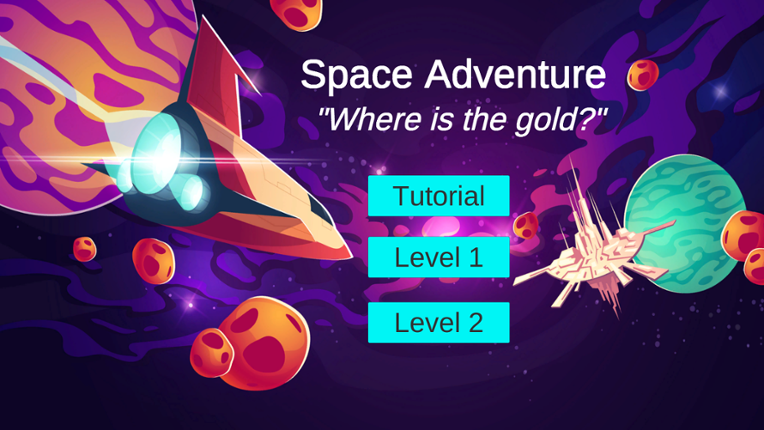 Space Adventure - Where is the gold? Game Cover