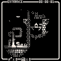 The Pixel Maze: 1-bit Adventure Game Image