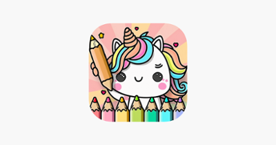 Kawaii Unicorn: Coloring World Image