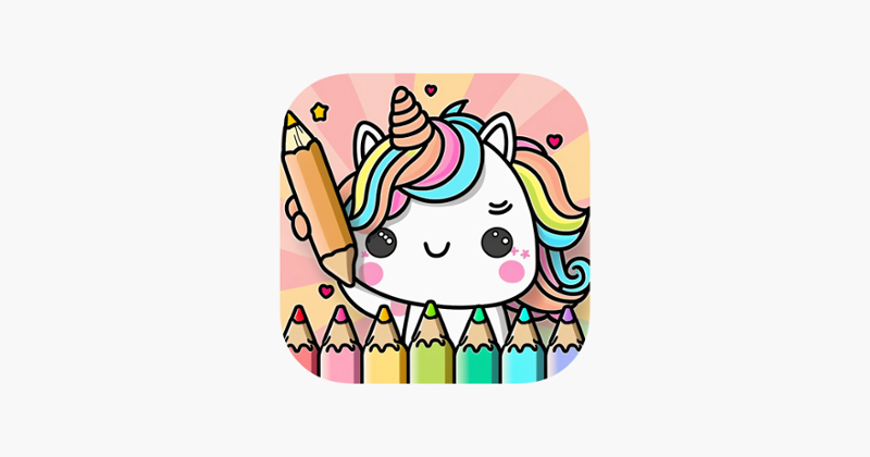 Kawaii Unicorn: Coloring World Game Cover