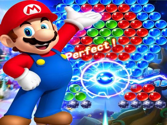 Super Mario Bubble Shooter Game Cover